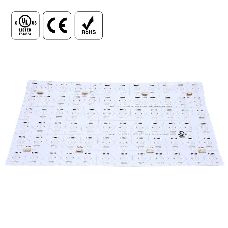 72leds RGBW 带透镜 1